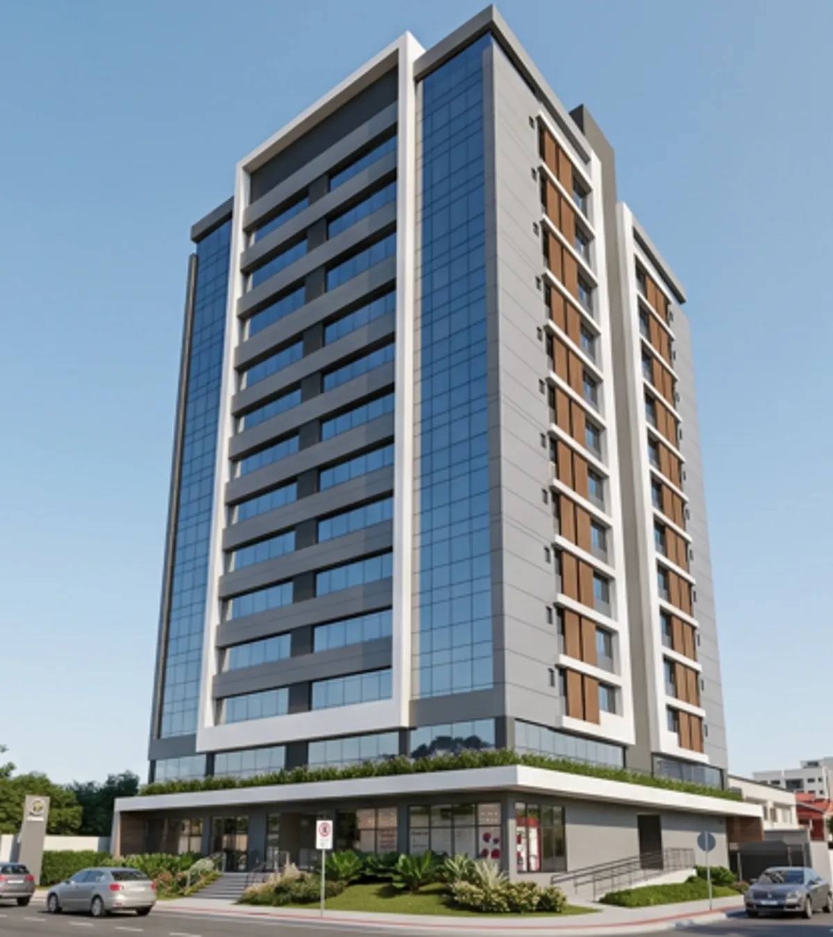 Edifício comercial de 14 pavimentos