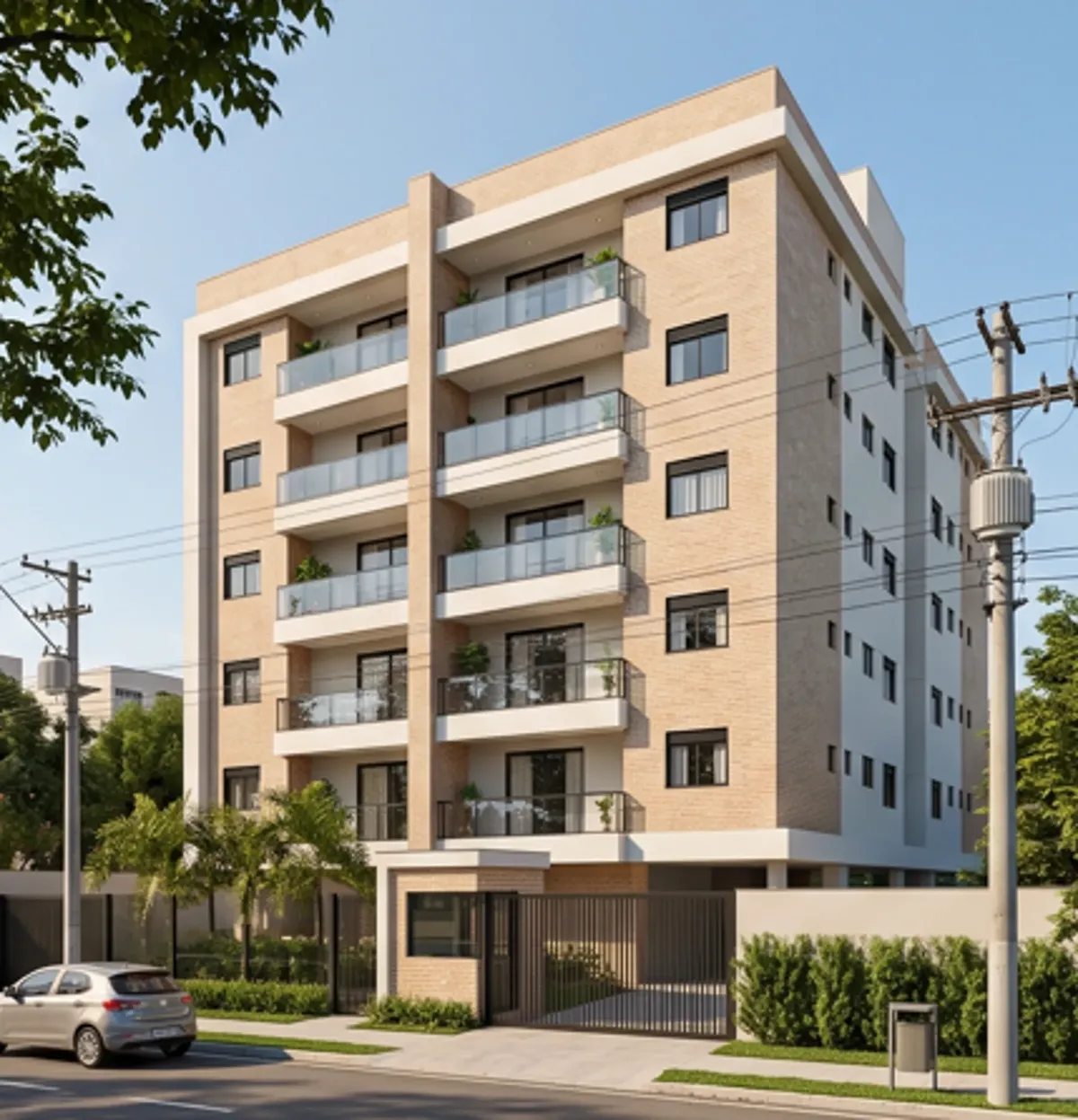 Edifício residencial de 6 pavimentos e 1 subsolo